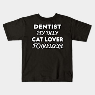 dentist cat Kids T-Shirt